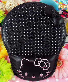 Hello Kitty Black Polka Mouse Pad