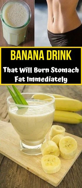 Get Rid Of Your Stomach Fat Immediately With This Terrific Banana Drink!