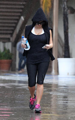 Kim Kardashian out for a workout in Beverly Hills