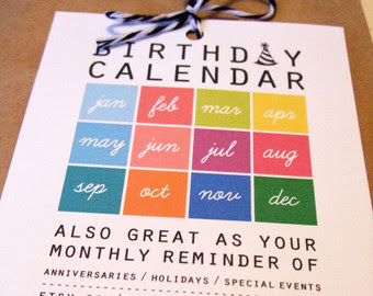 Birthday Calendars