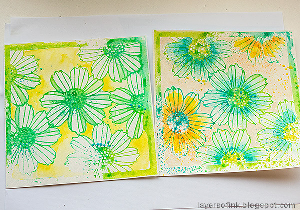 Layers of ink - Misted Flowers Art Journal Tutorial by Anna-Karin Evaldsson.