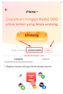 Cara Dapat Uang DI Tiktok Lite Dengan  Mudah