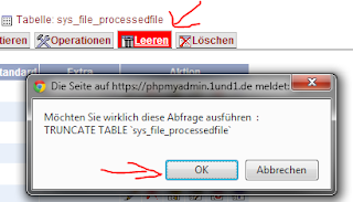 Tabelle leeren bzw. "truncate" sys_file_processedfile