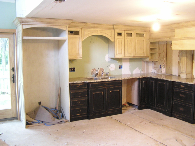 Red Kitchen Cabinets