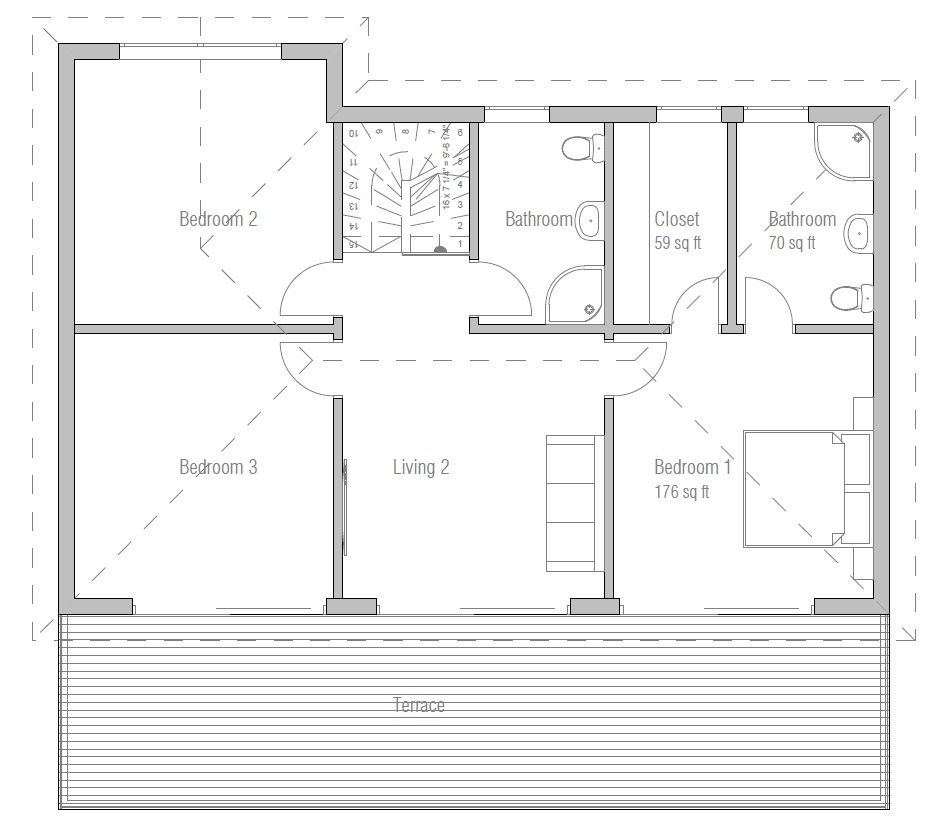 Affordable Home  Plans  Economical House  Plan  CH172