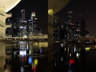 Singapore City Skyline Earth Hour 2013