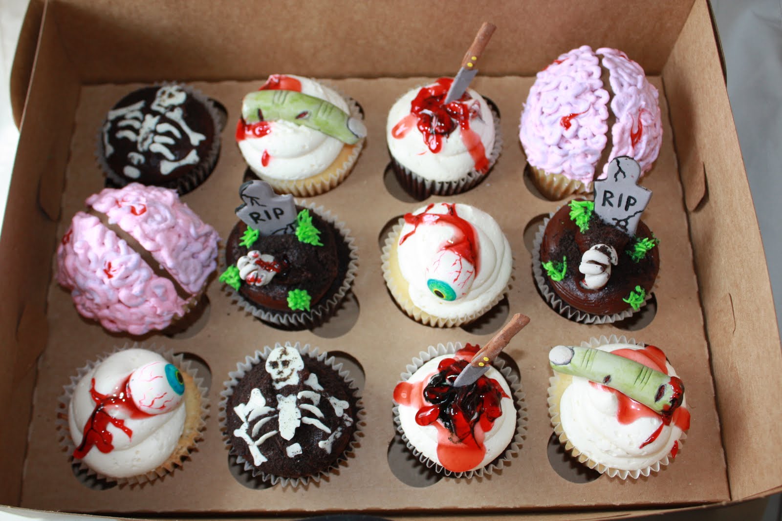 halloween wedding cupcakes Slightly Gross Halloween Cupcakes