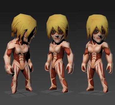 Papercraft Annie Leonhart Titan Chibi