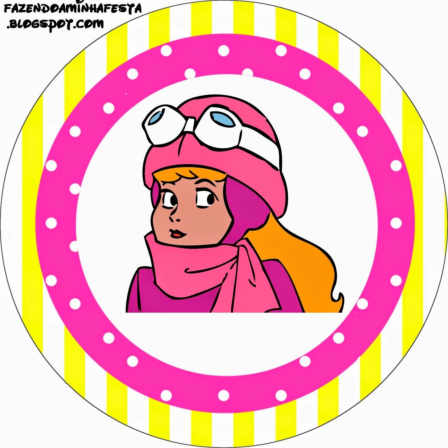 Penelope Pitstop Toppers or Free Printable Candy Bar Labels.