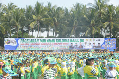 5.273 Siswa-siswi TK se-Kabupaten Jember Pecahkan Rekor Muri Dengan Menari Kolosal Bajul Ijo di Ajang Festival Ham 2019