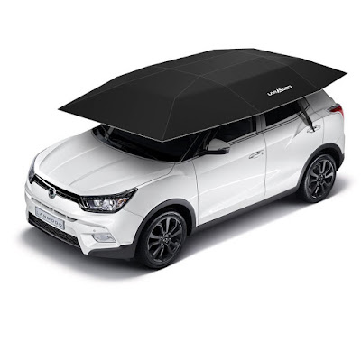 Lanmodo Automatic Umbrella, Protect Your Car From Sun Or Weather When Park Outside