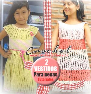 Vestido tejido para niña