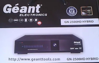 Geant 2500. Hybrid ملف قنوات الاقمار المهمة بدون الاذاعات لجهاز