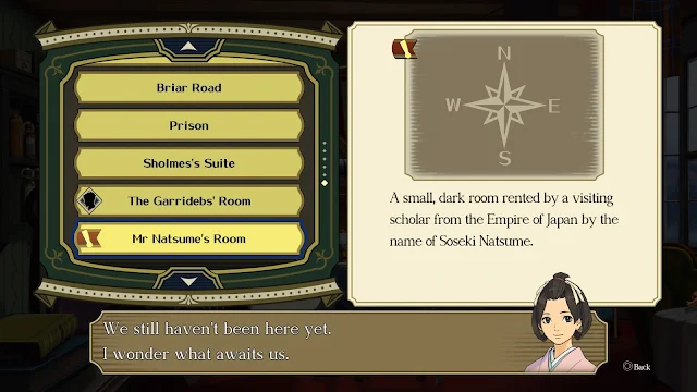 The Great Ace Attorney Chronicles cambiar escenario