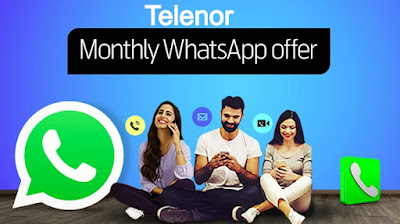 Telenor Monthly Whatsapp Package only Rs.5 incl. tax
