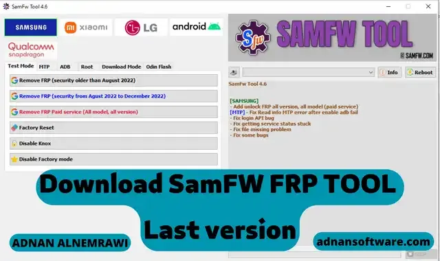 samfw frp tool v4.7.1 one click remove google account remove