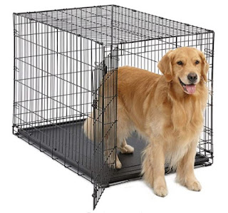 MidWest Homes for Pets Dog Crate | iCrate Single Door & Double Door Folding Metal Dog Crates | Fully Equipped