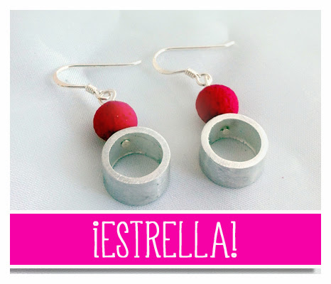 pendientes saturn aluminio osmit