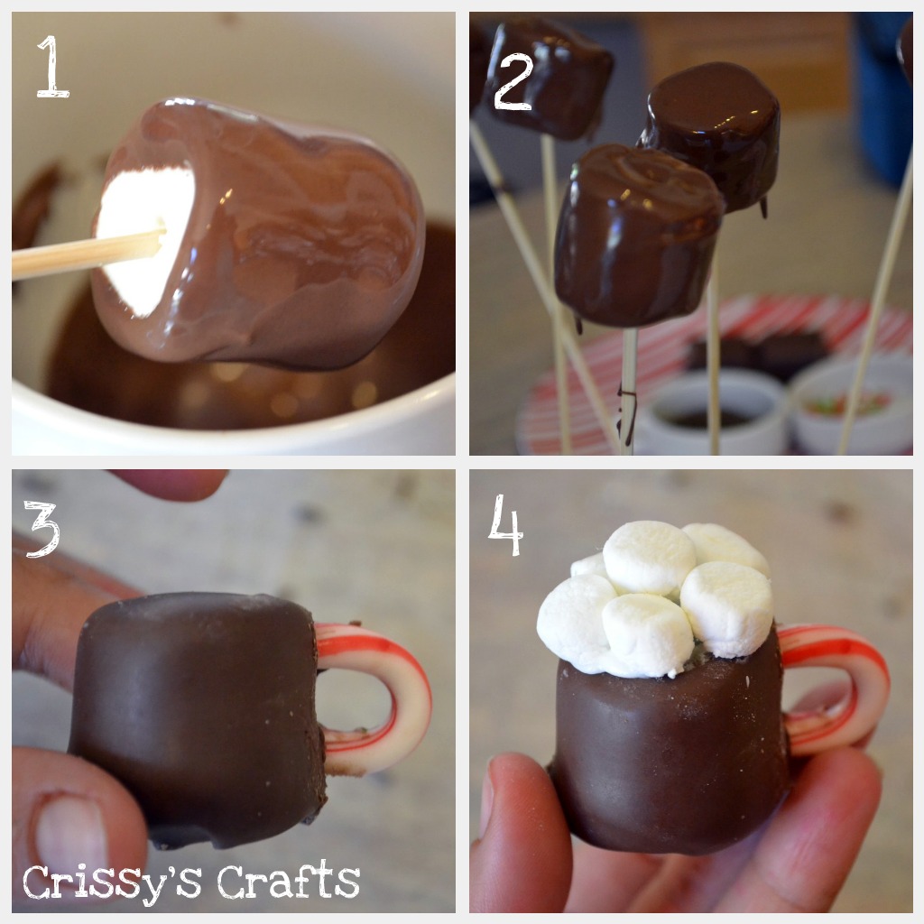 DIY Edible Hot Cocoa Mug Mini-Desserts - via BirdsParty.com