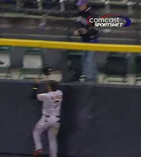 Gregor Blanco catches the ball. I don't.