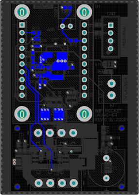 Rocket Launcher PCB - Bottom Layer