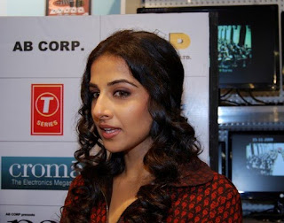 actress Vidya Balan at promotion of film Paa