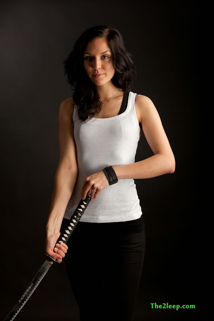 Hot girls with sword photo shoot