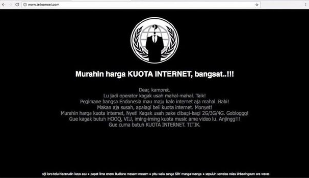 telkomsel dibajak hacker