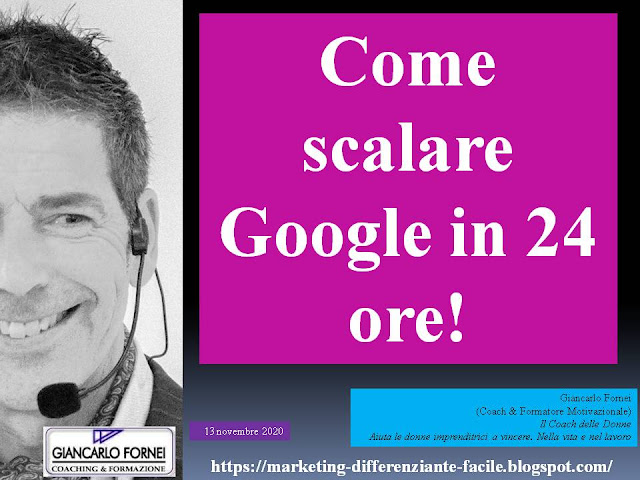 Come scalare Google in 24 ore!