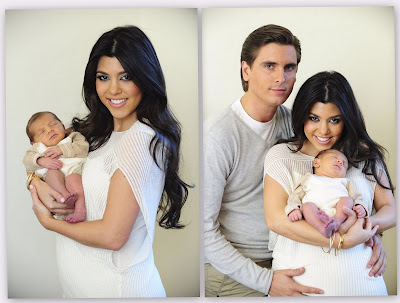 PHOTOS KOURTNEY KARDASHIAN'S FIRST FAMILY PORTRAIT W BABY MASON