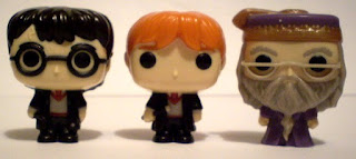 Harry Potter, Ron Weasley and Dumbledore Kinder Joy Funko Pops