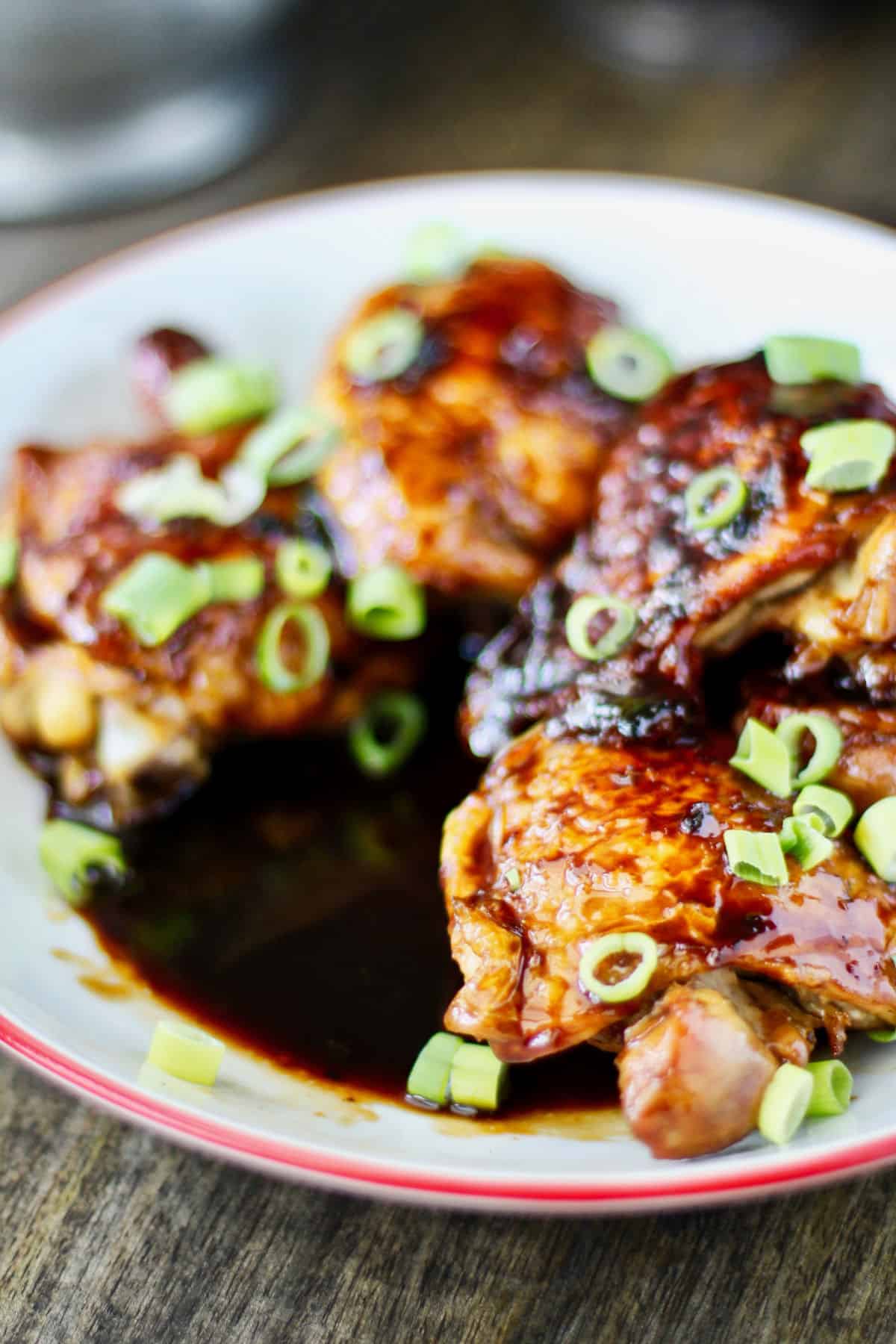 Garlic and Ginger Caramel Chicken Thighs sauce.