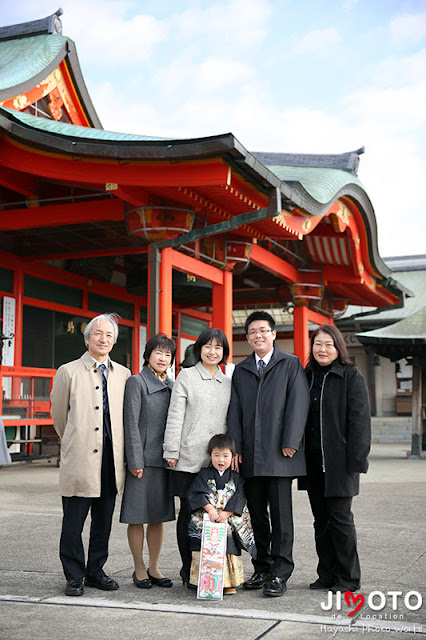 犬山成田山へ七五三の出張撮影