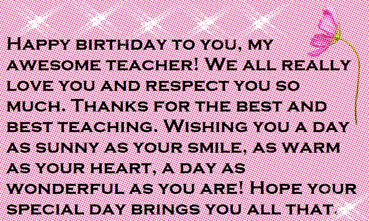 Teacher Happy Birthday Wishes and Quotes | Happy Birthday Wishes