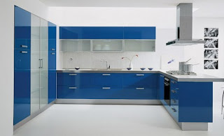 Cocina azul