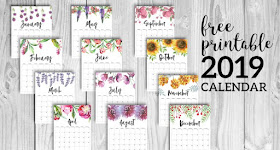 free pretty 2019 calendar