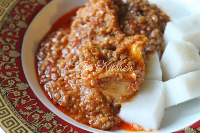 Azie Kitchen: Kuah Kacang Dengan Ayam Istimewa Azie Kitchen