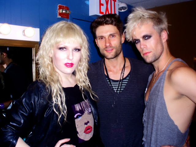 Darian Darling, BB Knox and Justin Tranter at Semi Precious Weapons Perez Hilton Concert