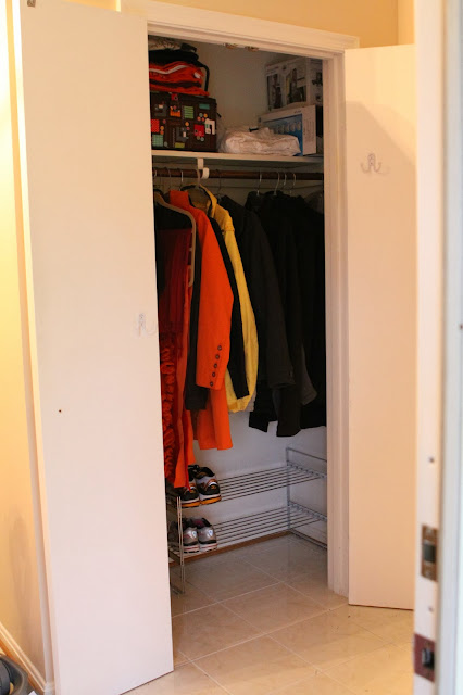 hall closet organization