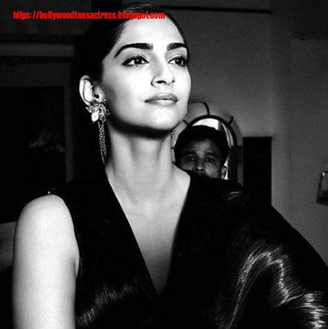 Sonam kapoor in black dress