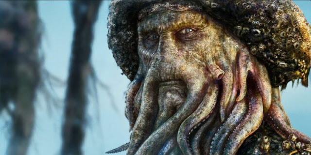 Davy Jones – Franquia 'Piratas do Caribe'  Bill Nighy como Davy Jones em POTC 2