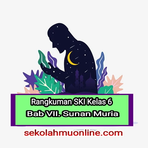 Rangkuman atau ringkasan SKI Kelas 6 Semester 2 Bab VII. Sunan Muria