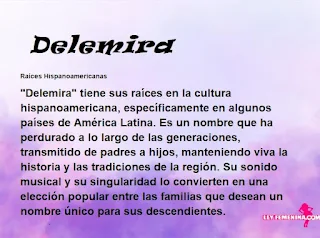 significado del nombre Delemira