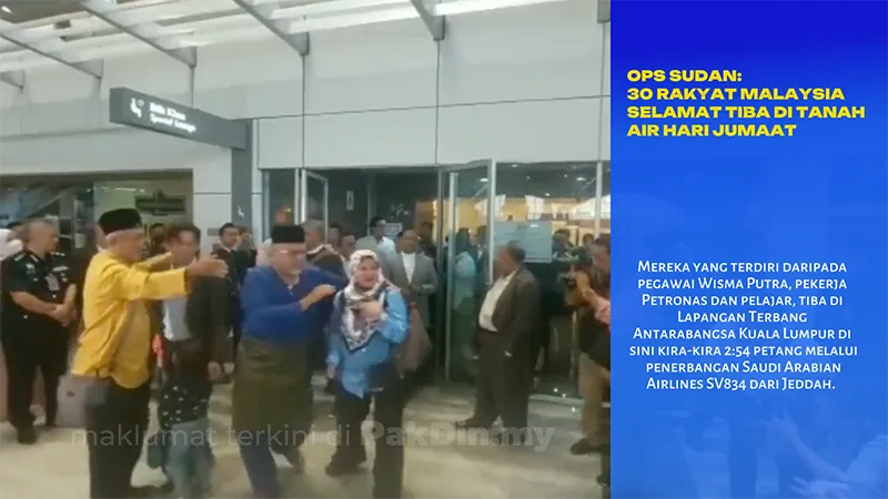 [VIDEO] Agong zahir sukacita, kesyukuran 30 rakyat Malaysia selamat tiba di tanah air