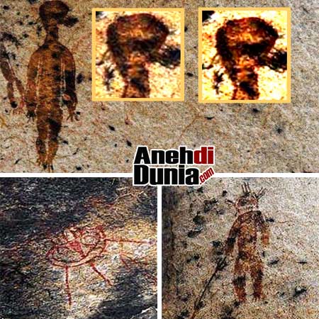 Foto Benda  Aneh Kuno Yang Menggambarkan Kedatangan Alien 