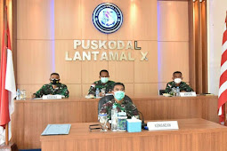  Yeheskiel Katiandagho Ikuti Rapat Virtual Penanganan Covid-19 dan Validasi TNI AL 