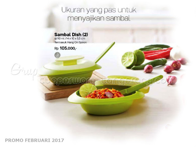 Sambal Dish Tupperware Promo Februari 2017
