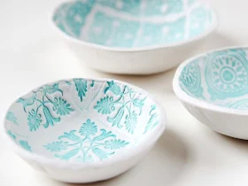 Cuencos estampados diy