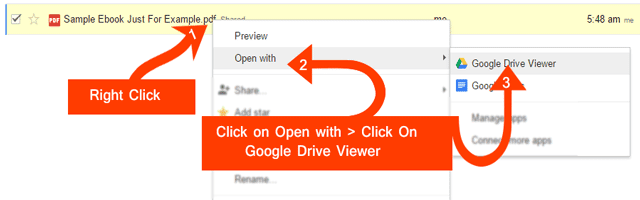 Open With Google Drive Viewer