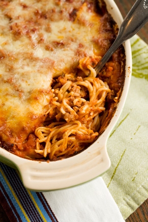 Home Style with a Side of Gourmet: Baked Spaghetti